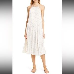 Polo Ralph Lauren Plisee Floral Midi Dress